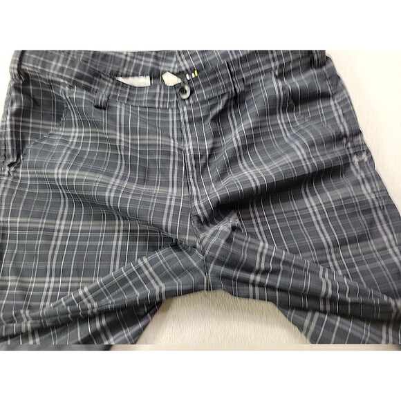 Under Armour Men 36 Black Plaid Golf Chino Short Slash Pockets Lightweight 11" - Picture 4 of 8